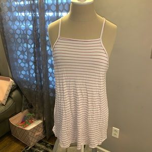 Spaghetti strap striped halter tank top cami ❤️